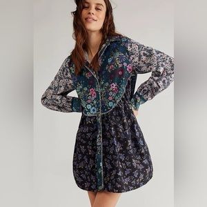 EUC Free People My Time Shirtdress size small in color Night Combo